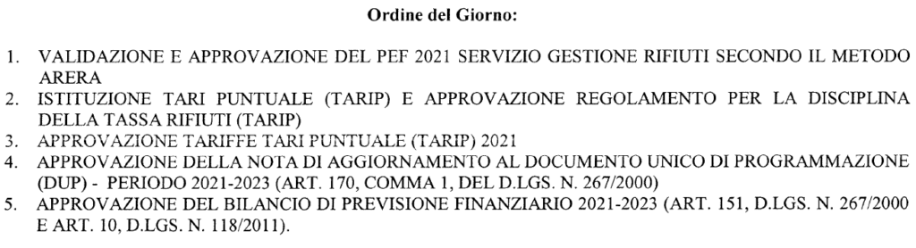 Cerveteri: bilancio di previsione, TARIP e DUP approdano in consiglio comunale