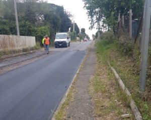 Valcanneto, riasfaltata la Via Doganale