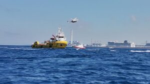 Esercitazione di soccorso marittimo svolta dalla Guardia Costiera di Civitavecchia