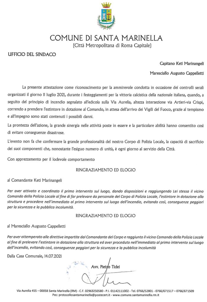 tidei elogio municipale