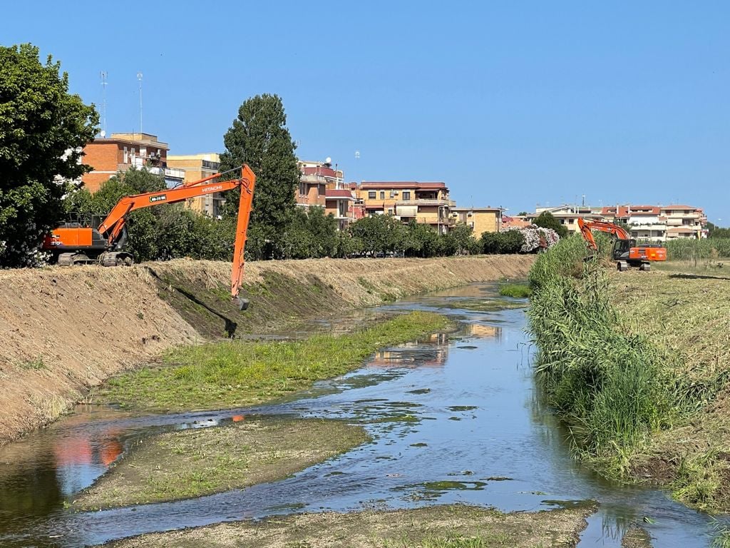 Ladispoli fosso Vaccina lavori