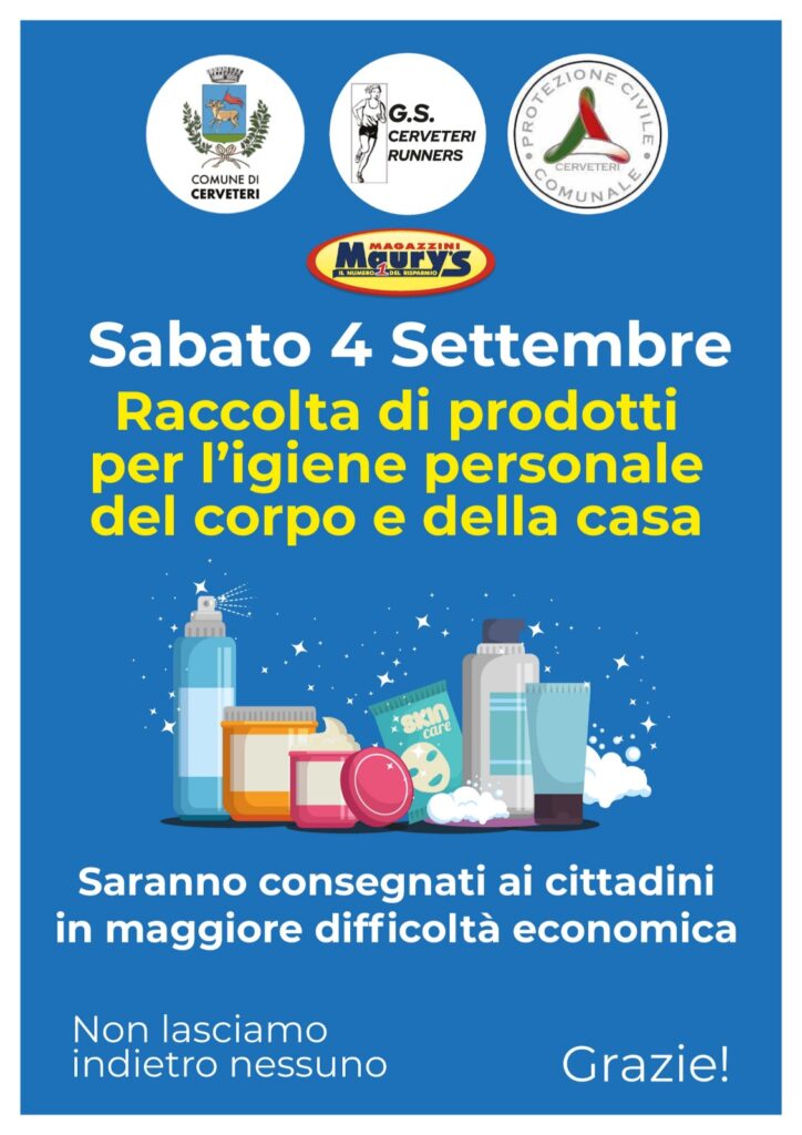 cerveteri raccolta generi alimentari