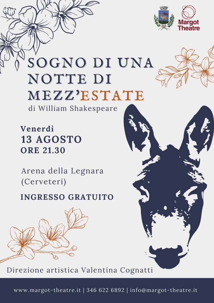 Cerveteri, teatro: domani al Parco della Legnara ‘Sogno di una notte di mezz’estate’