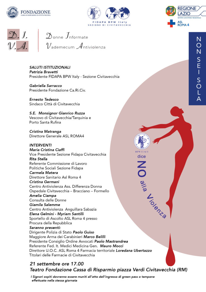 Civitavecchia presentazione opuscolo D.I.V.A.