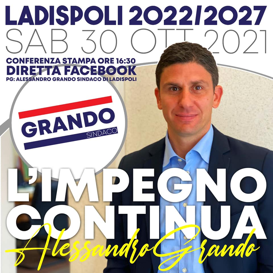 Ladispoli: il sindaco Grando lancia la corsa al secondo mandato