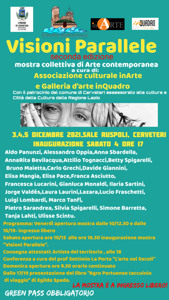 Cerveteri, torna in Sala Ruspoli la mostra di InArte e InQuadro