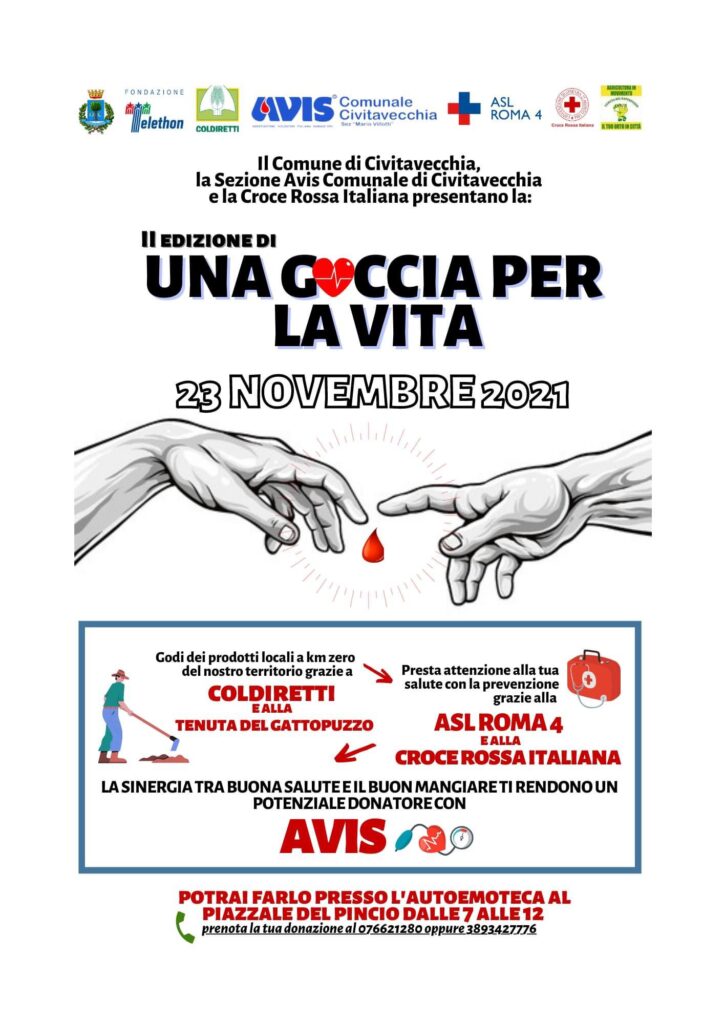 Civitavecchia goccia vita