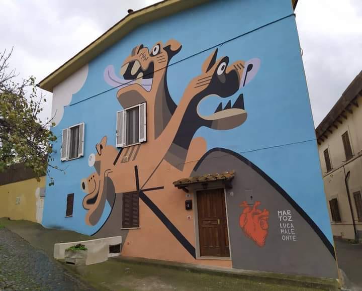 Cerveteri, inaugurato oggi un grande murales dedicato al "Cerbero"