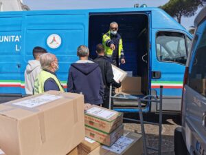 Cerveteri, Emergenza Ucraina, nuovo maxi carico di viveri dal Gruppo Comunale di Protezione Civile