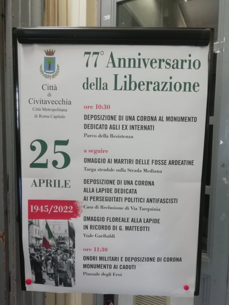 Civitavecchia celebrazioni anniversario Liberazione
