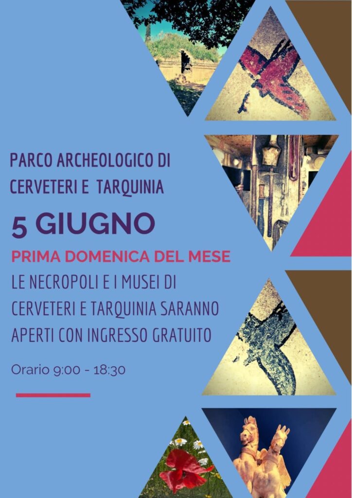 domeniche gratuite parco Cerveteri Tarquinia