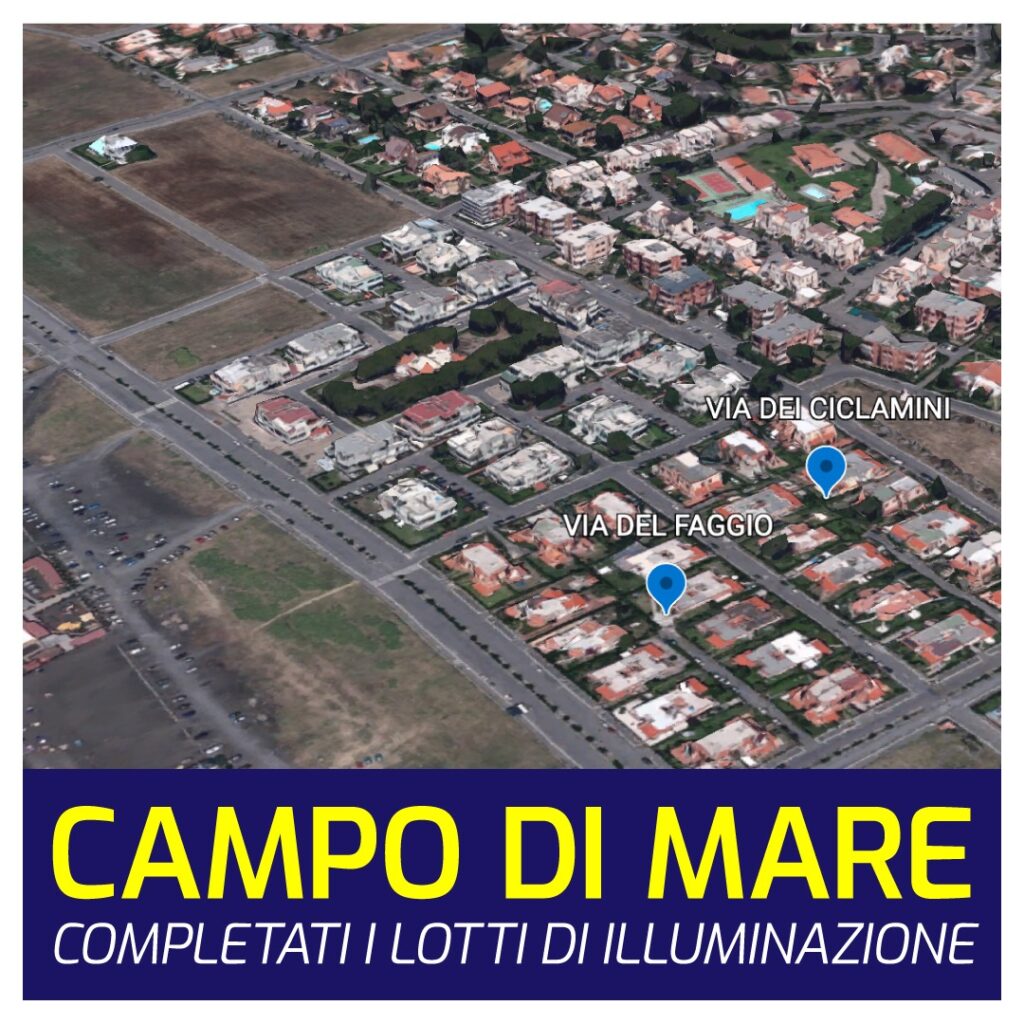 Campo Mare lotti illuminazione