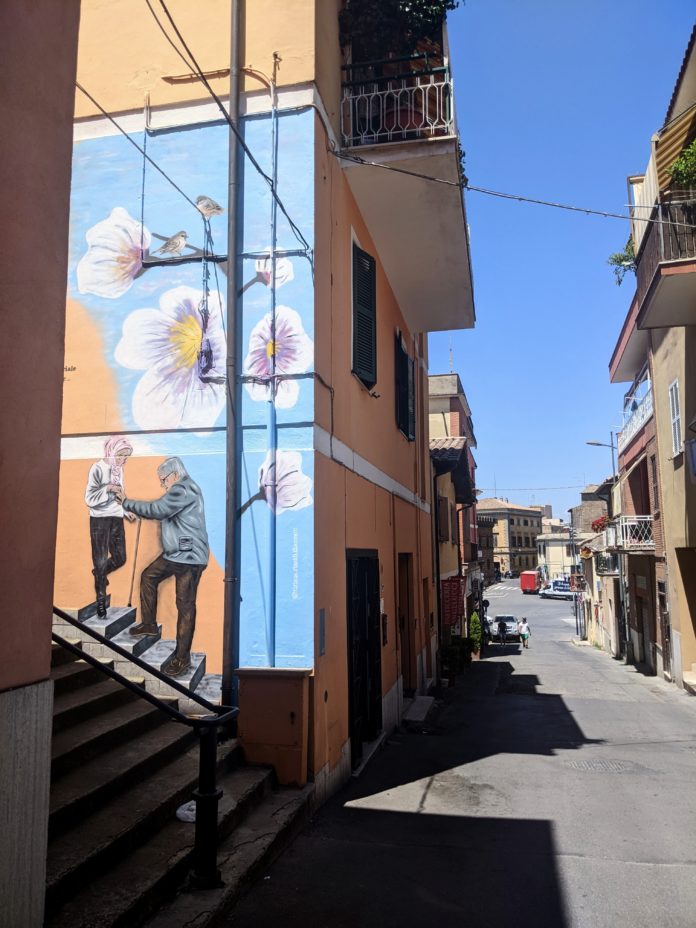 Tiziana Rinaldi Giacometti e la street art a Cerveteri, il nuovo murales