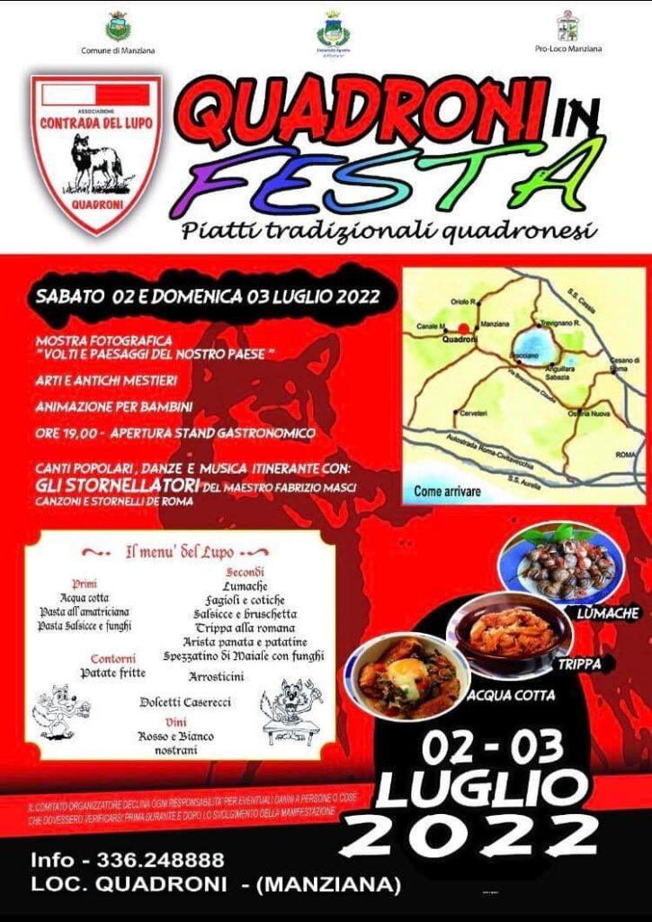 Manziana Quadroni festa