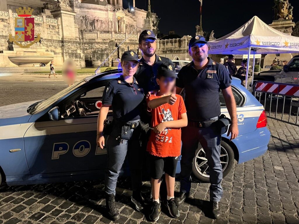 Roma, la Polizia di Stato ritrova un minore e lo affida ai genitori