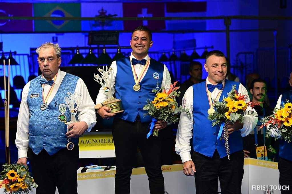 Tessarato al CSB I Grifoni di Ladispoli il campione di biliardo Severino Marchioretto