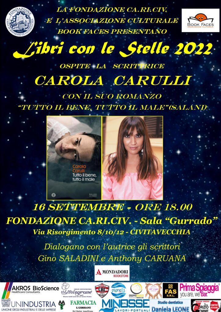 Civitavecchia, a "Libri con le stelle" la giornalista e scrittrice Carola Carulli