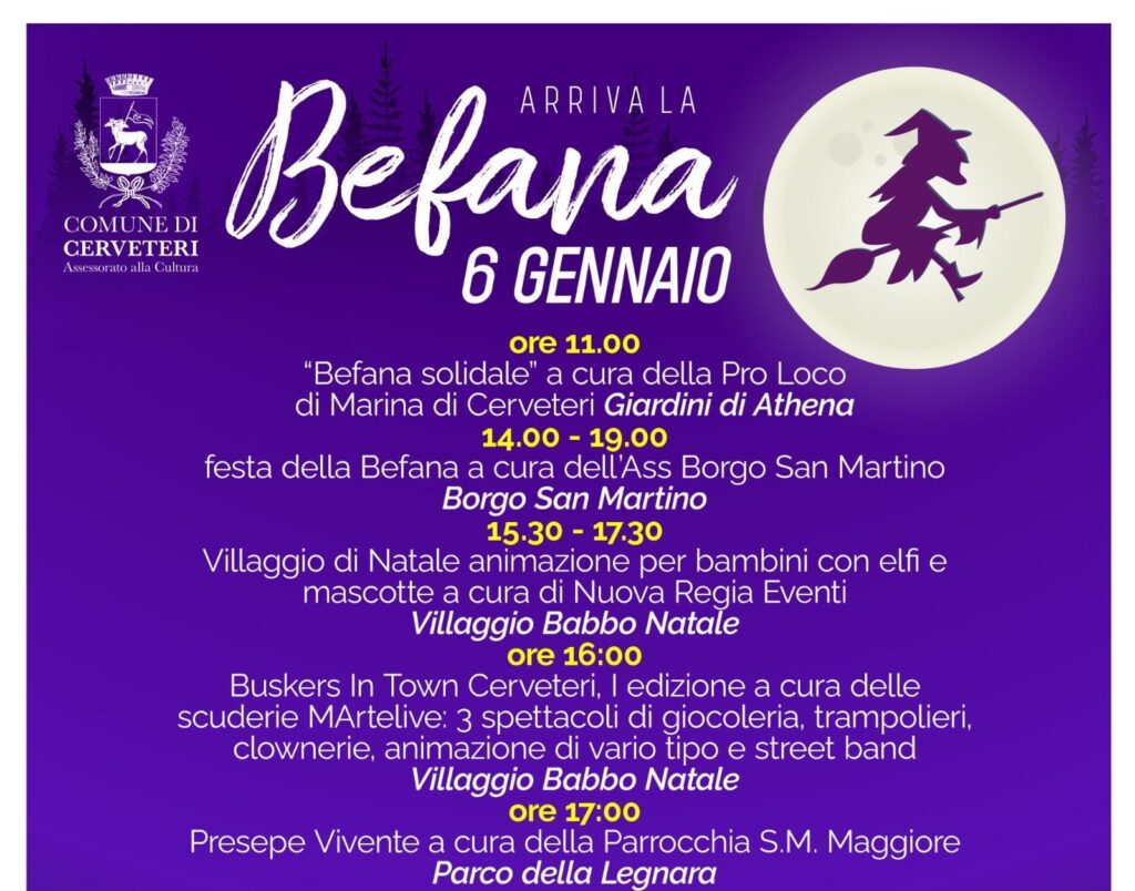 Cerveteri appuntamenti Epifania