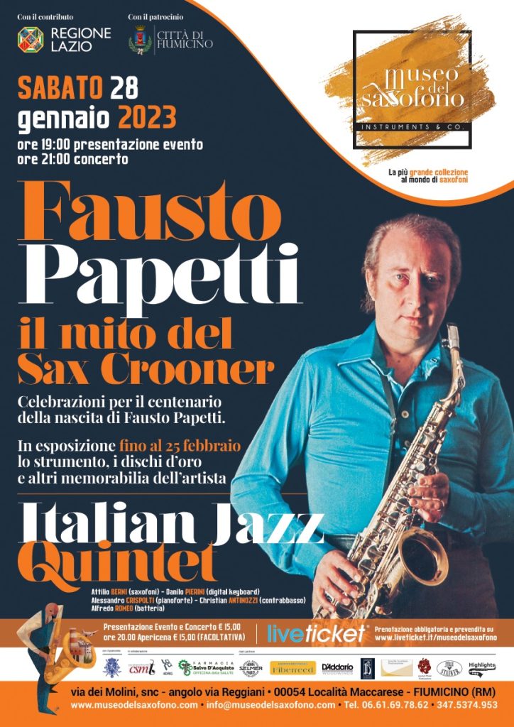Saxofono Fiumicino Fausto Papetti