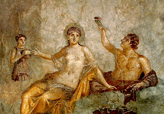 Le donne romane non potevano bere vino perché era considerato una fonte di possibile adulterio