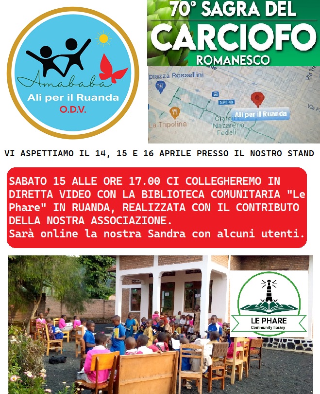 Ladispoli: alla Sagra anche Amababa, l'associazione che "dà le ali" ai bimbi del Ruanda presenta i suoi progetti 