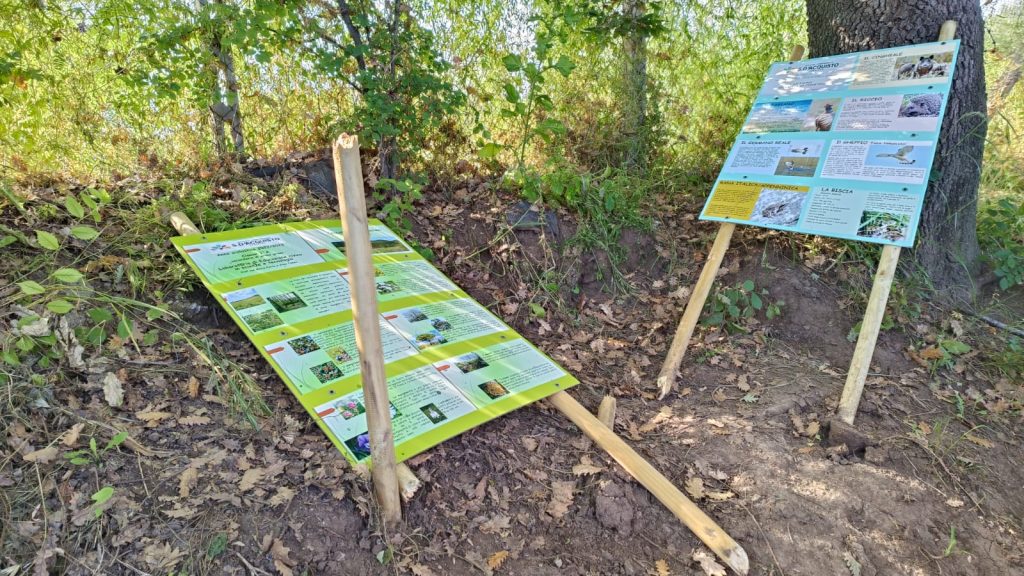 Sentieri Etruschi e Cascatelle, vergognoso atto vandalico contro la cartellonistica dei ragazzi della Salvo D’Acquisto