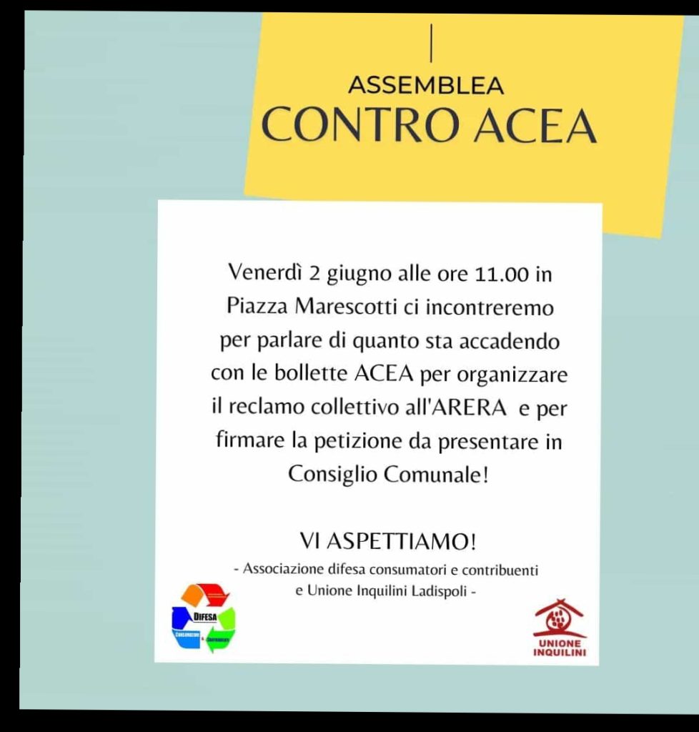 Ladispoli: tensioni tra cittadini e Acea, organizzata un'assemblea pubblica