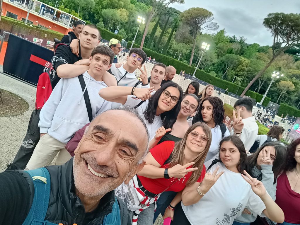 Ladispoli, gli studenti dell’istituto superiore “Giuseppe Di Vittorio” agli Internazionali di tennis
