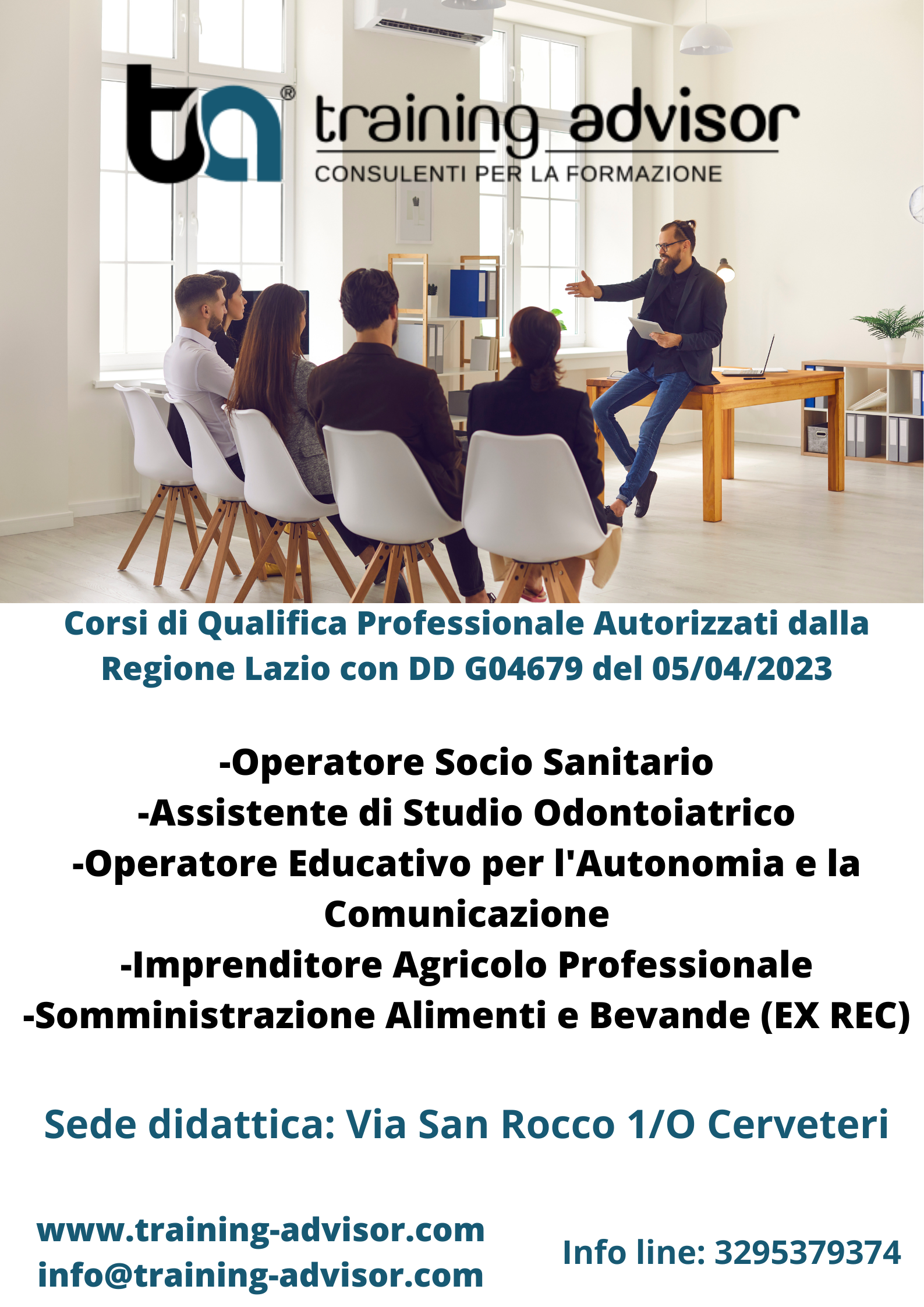 Cerveteri, al via la formazione professionale in Regione Lazio