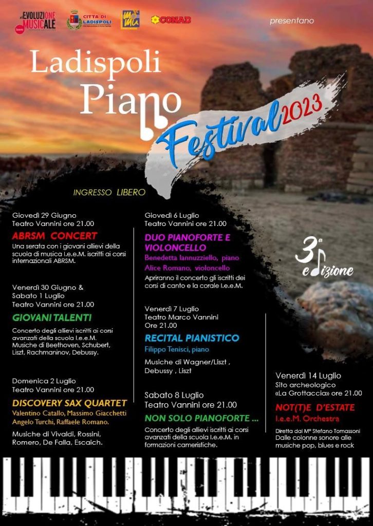 Torna il "Ladispoli Piano Festival"