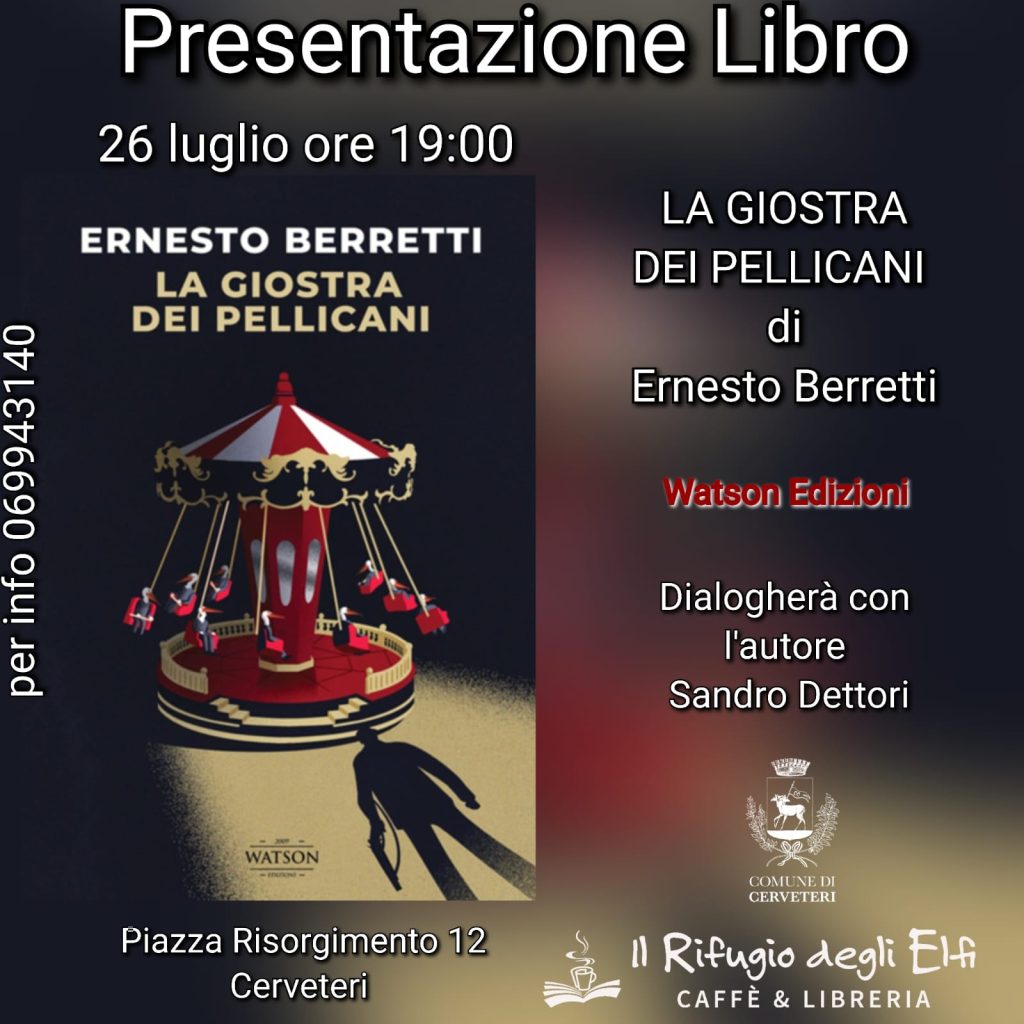 Cerveteri: domani la presentazione del libro "La giostra dei Pellicani"