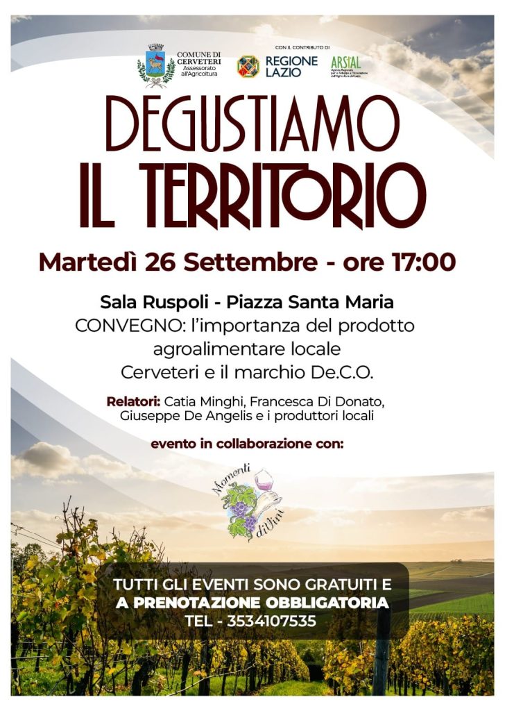 Degustiamo il territorio: l'importanza del prodotto agroalimentare locale-Cerveteri e il marchio De.C.O