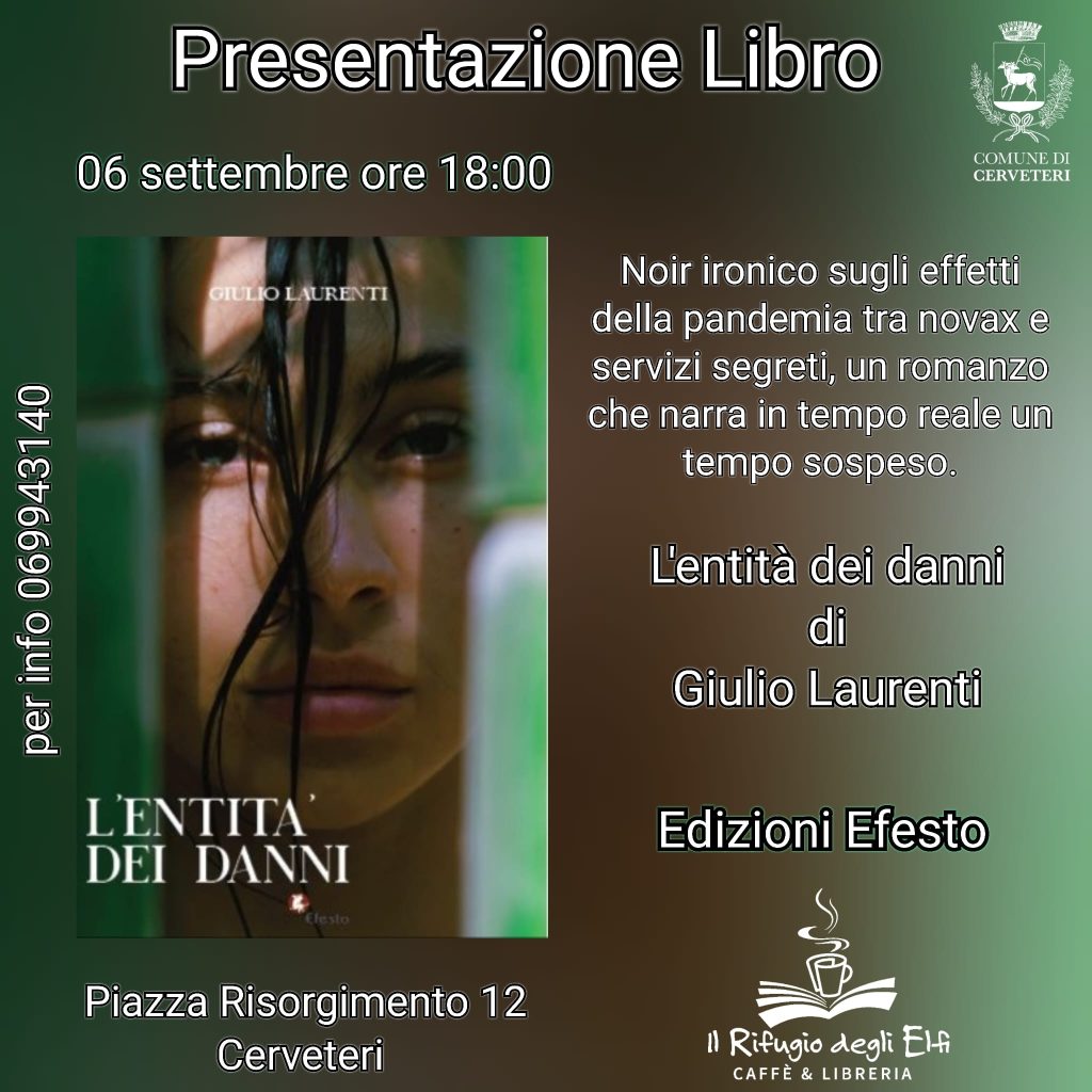 Giulio Laurenti e il suo "L'Entità dei danni" al Rifugio degli Elfi di Cerveteri