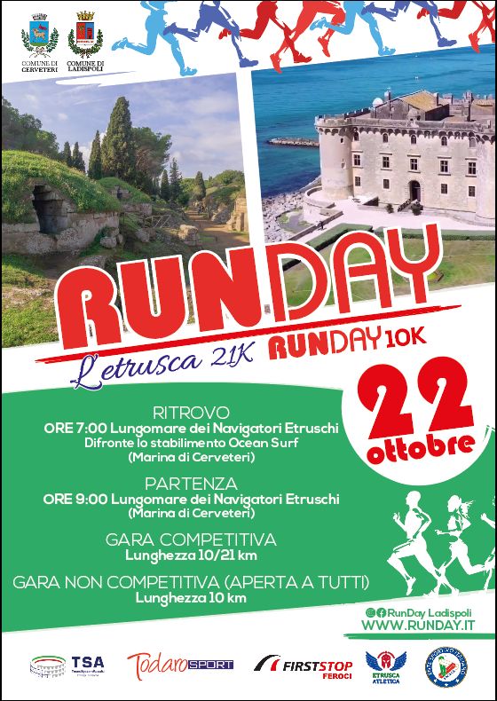 Tra Cerveteri e Ladispoli si espande la Run Day