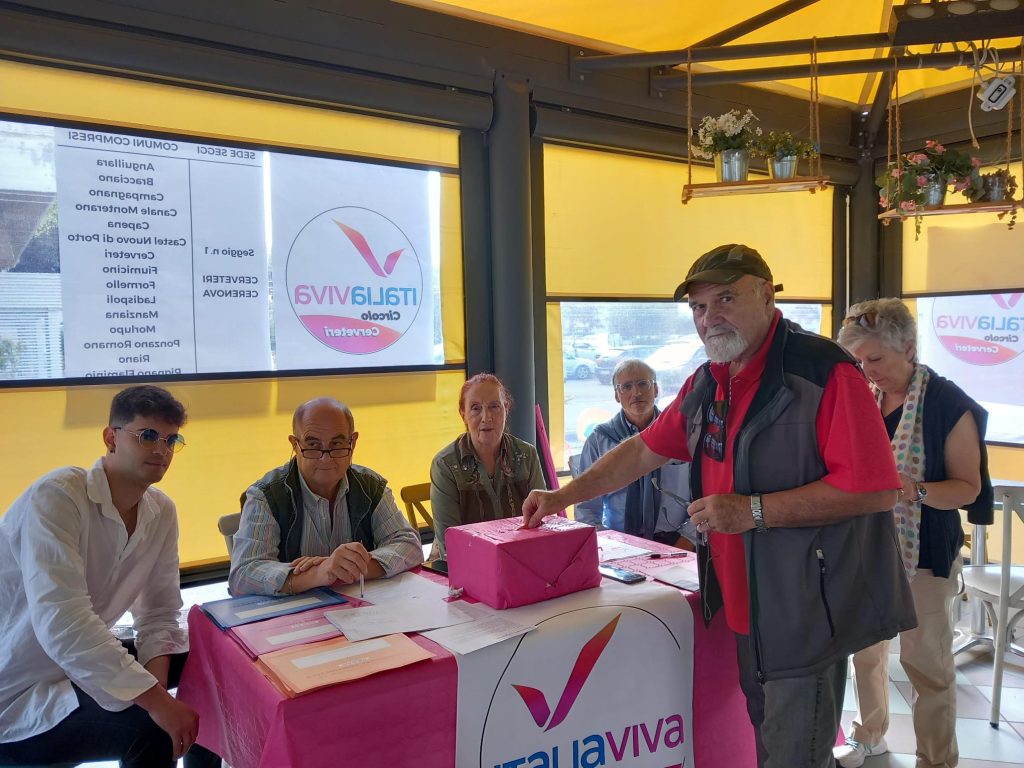 Cerveteri, concluso il voto per il Congresso di Italia Viva 2023 – risultato eccezionale