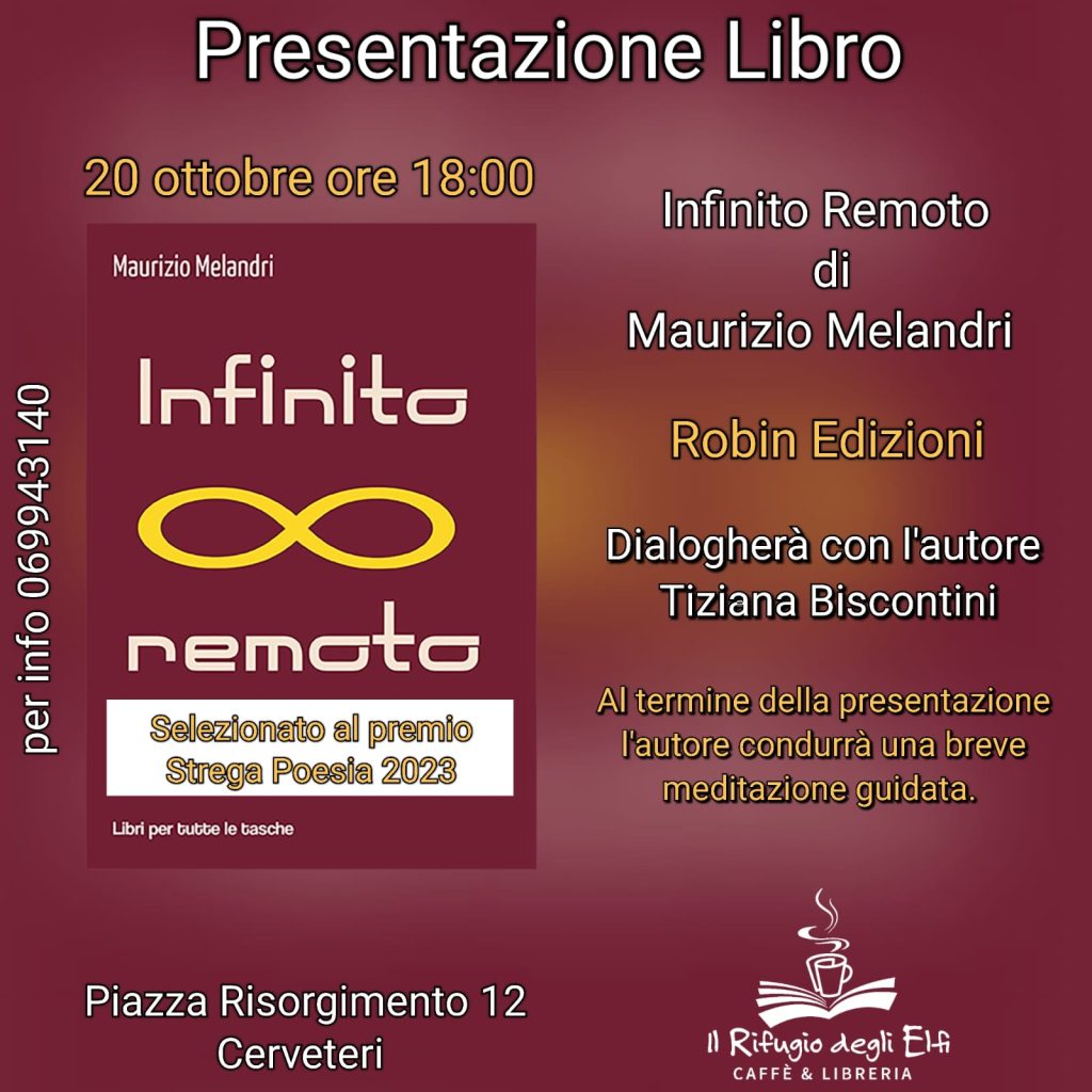 A Cerveteri la presentazione di "Infinito remoto", il libro di Maurizio Melandri