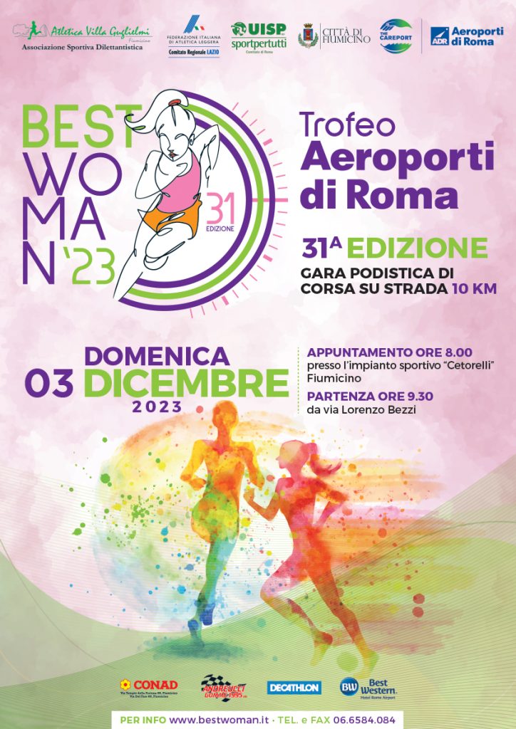 Atletica: dopo 4 anni torna a Fiumicino la 'Best Woman'