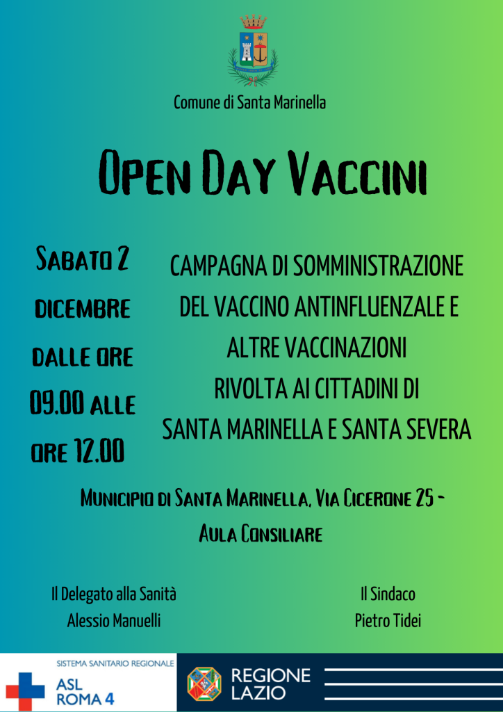 Open Day vaccinale a Santa Marinella