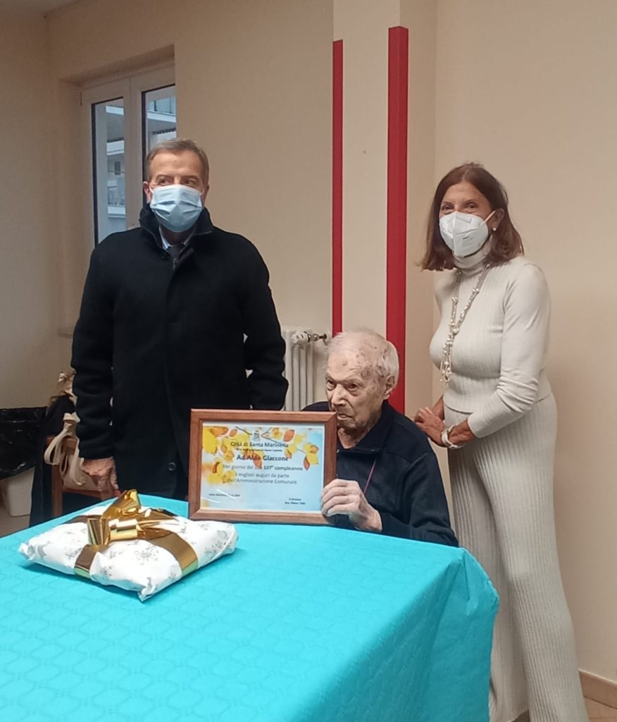 Santa Marinella festeggia i 107 anni del signor Aldo Giaccone