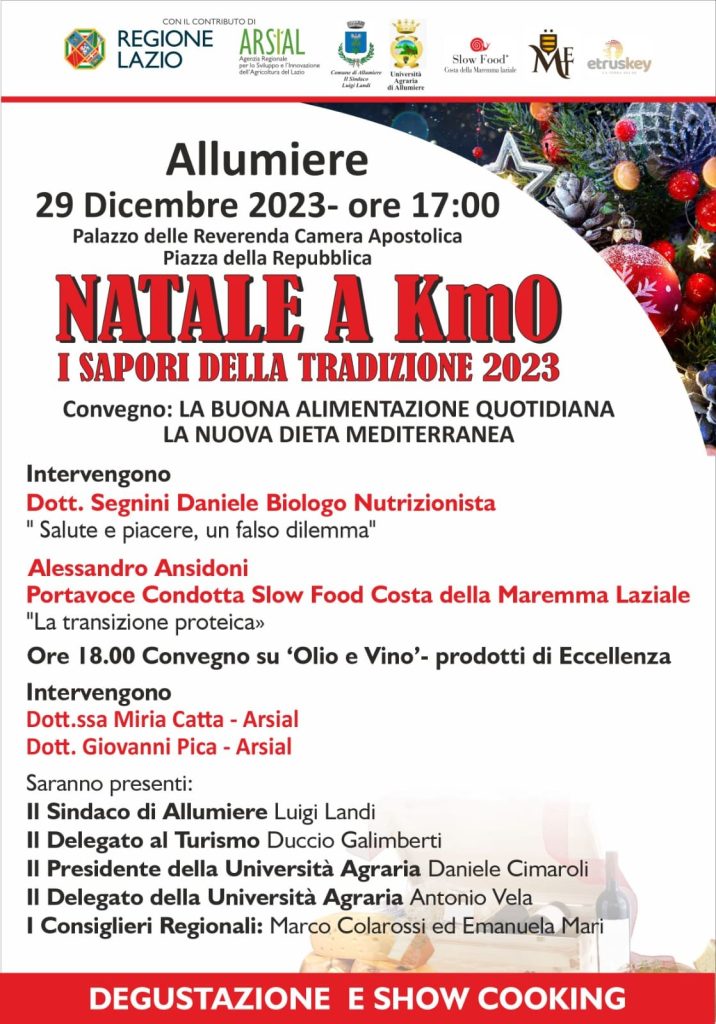 Natale a KM 0, ad Allumiere arrivano i sapori della tradizione