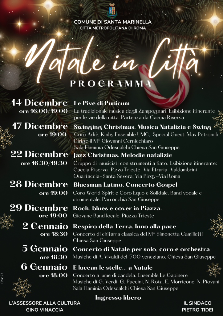 "Natale in città", tutte le iniziative di Santa Marinella
