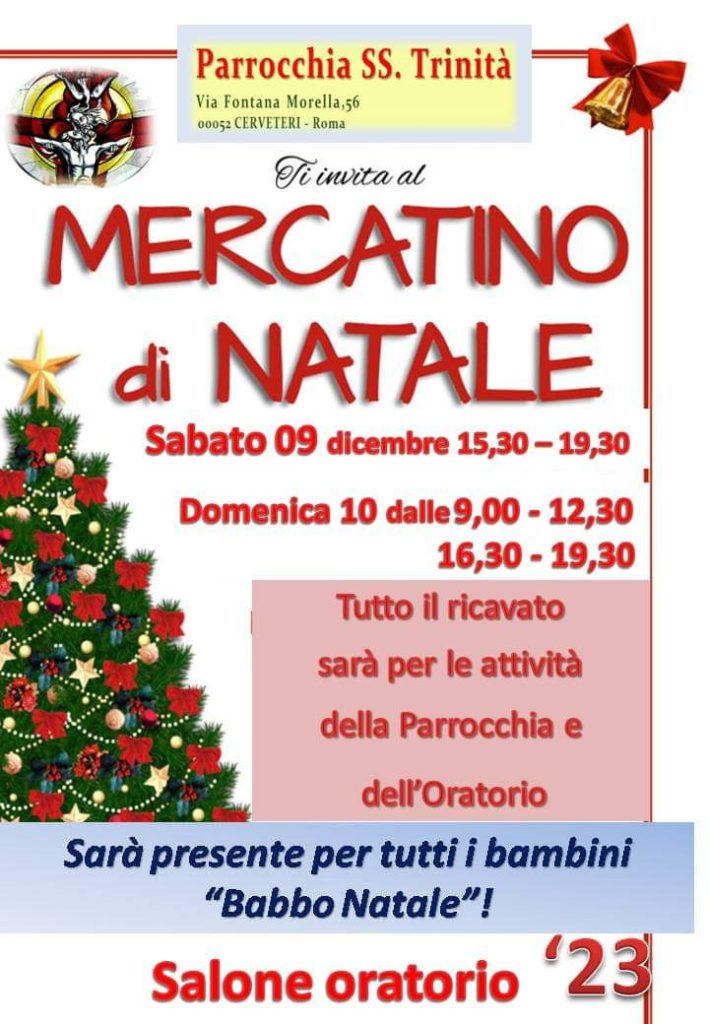 Cerveteri, nel weekend il Villaggio di Babbo Natale della Parrocchia SS. Trinità