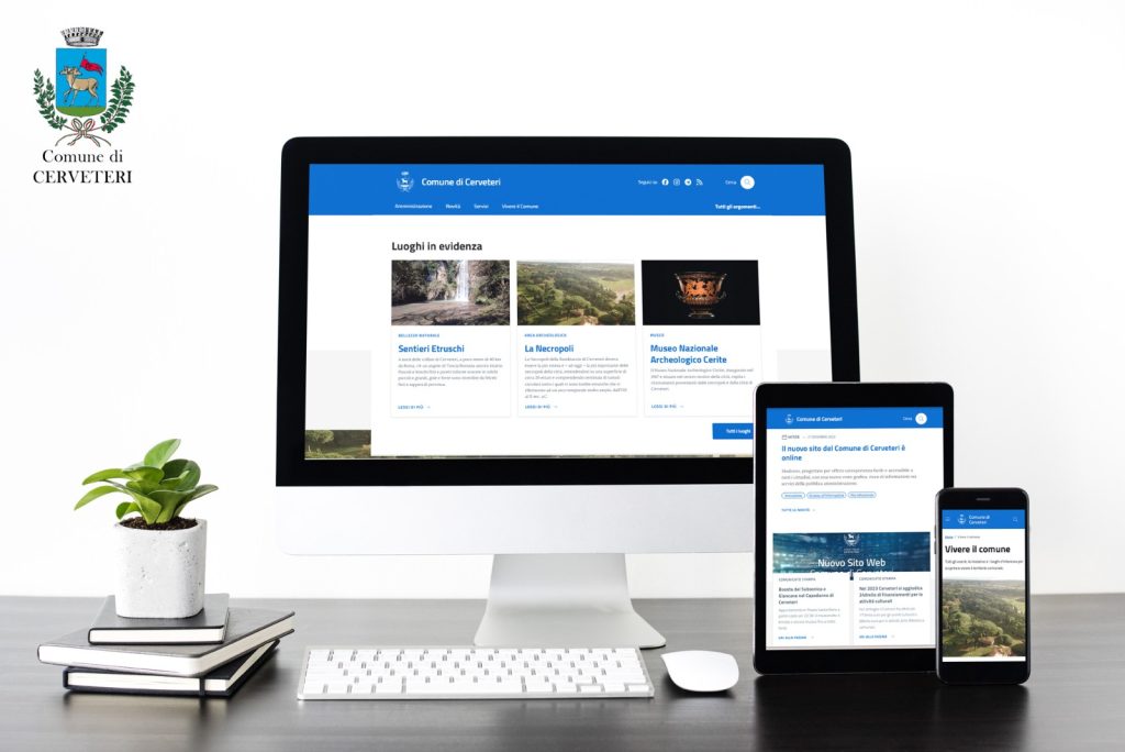 Accessibilità e innovazione: online il nuovo sito istituzionale del Comune di Cerveteri
