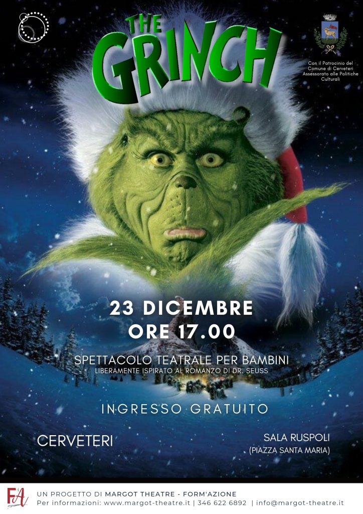 A Sala Ruspoli a Cerveteri teatro per i bambini con il Grinch e Mary Poppins