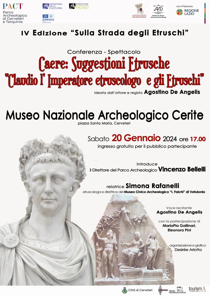 L’Imperatore Claudio l'etruscologo: al Museo Cerite con l’archeologa Simona Rafanelli e Agostino De Angelis