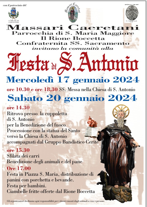 Sant'Antonio, che la festa abbia inizia