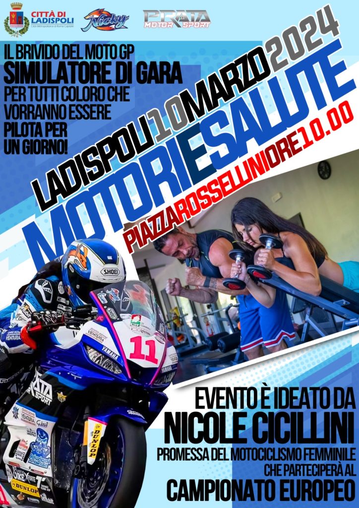 Ladispoli, il 10 marzo "Motori e Salute". Evento ideato da Nicole Cicillini