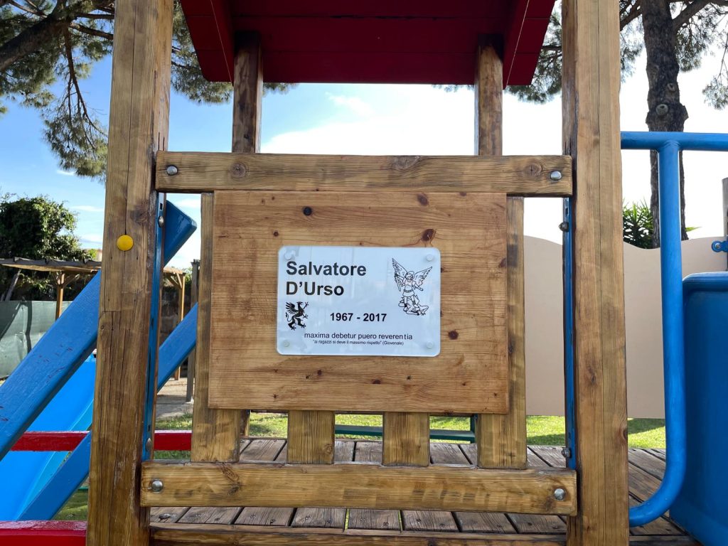 Oratorio San Michele Arcangelo: parco giochi dedicato a Salvatore D'Urso