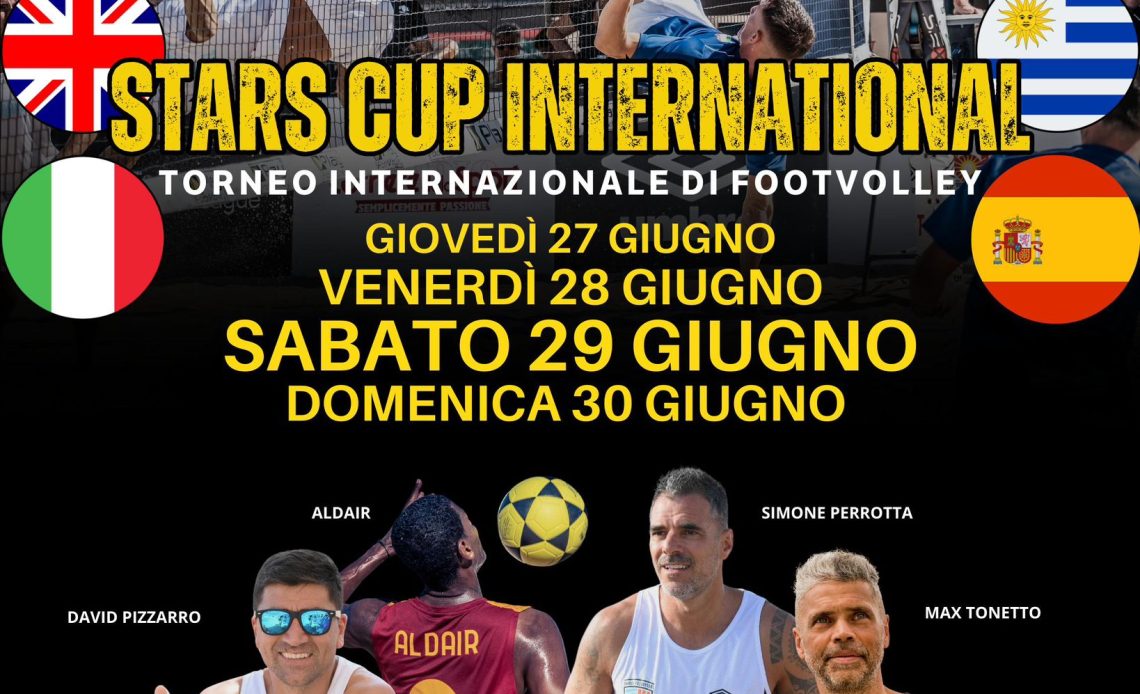 Sabato 22 giugno, presentazione dello Stars Cup International di Footvolley, al Gotha Beach Restaurant di Ladispoli