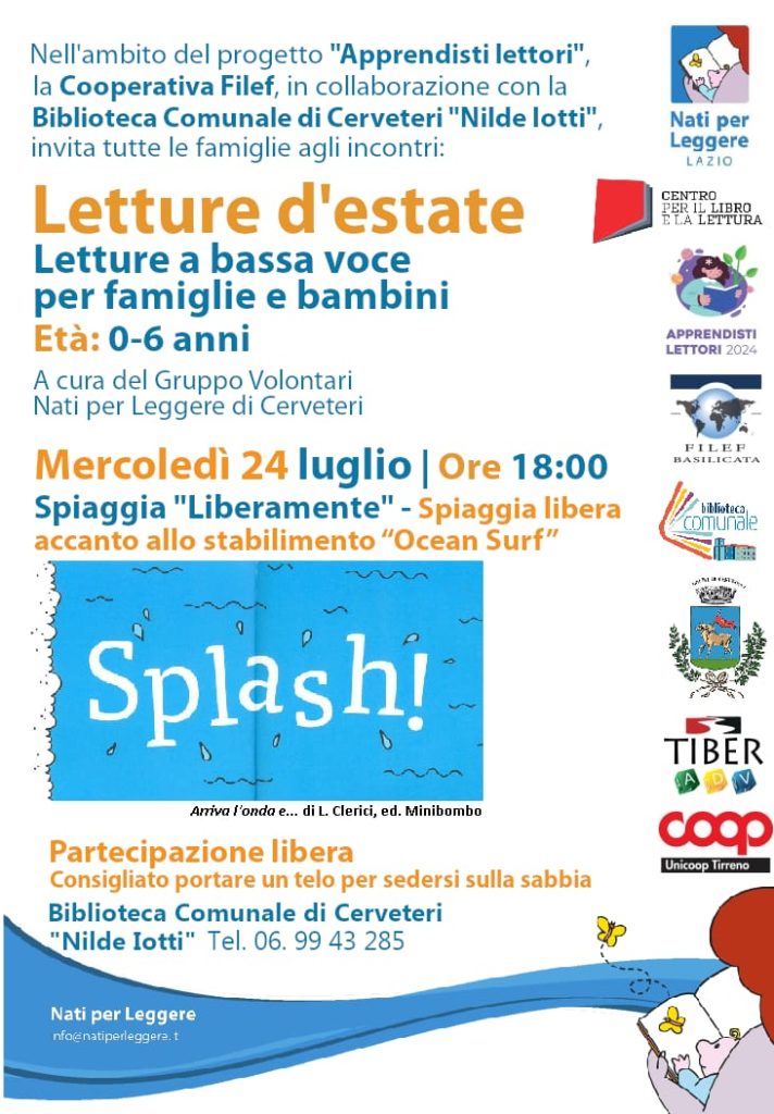 Cerveteri: Letture d'estate sulla spiaggia per famiglie e bambini